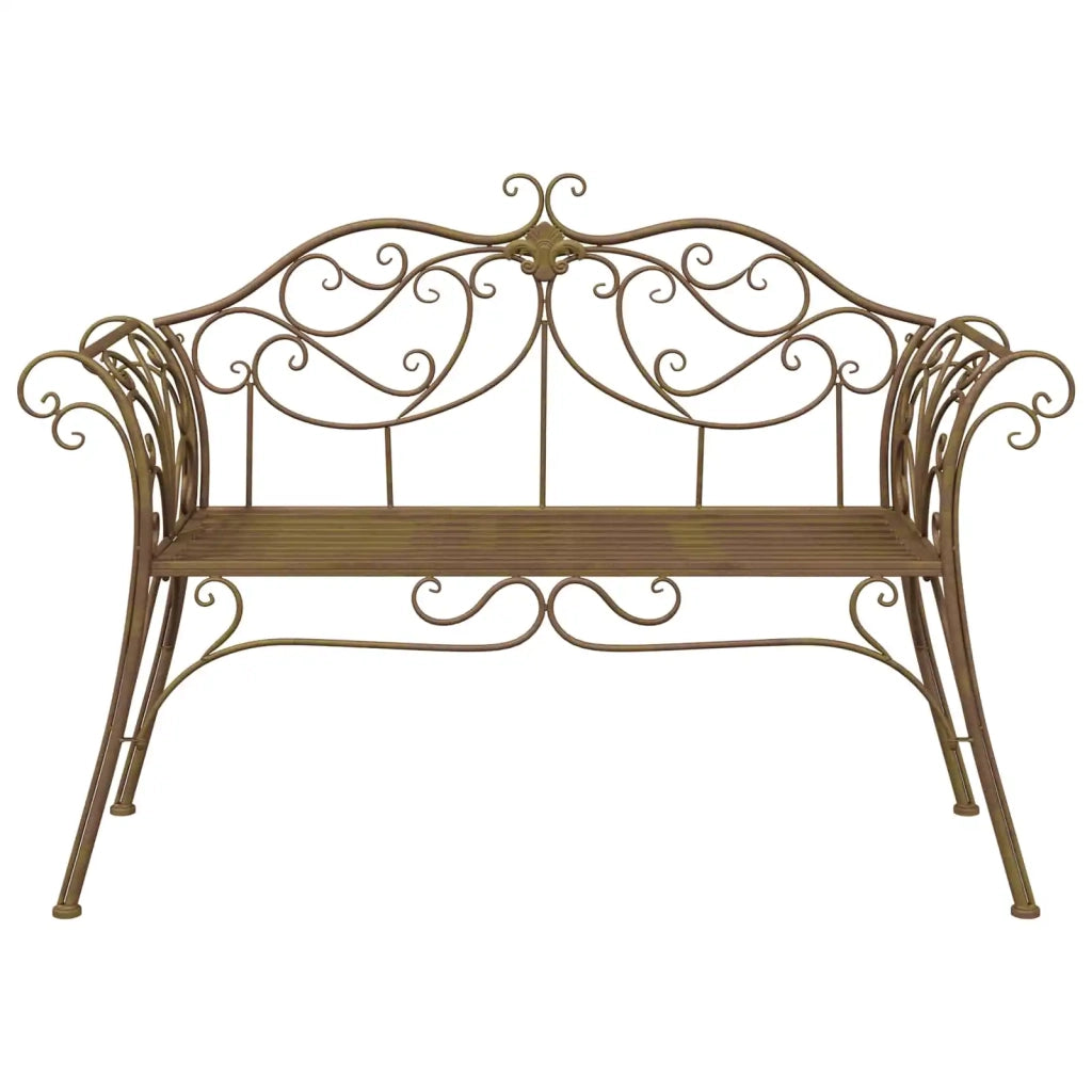 Panchina da giardino 2-Numero di posti 130 x 47 x 90 cm Acciaio 42029543