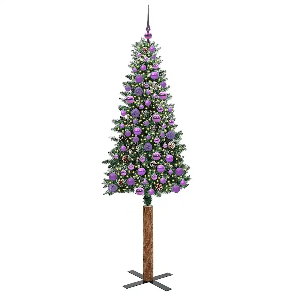 Albero di Natale snodato con 300 LED con supporto Verde 180 cm 3394905