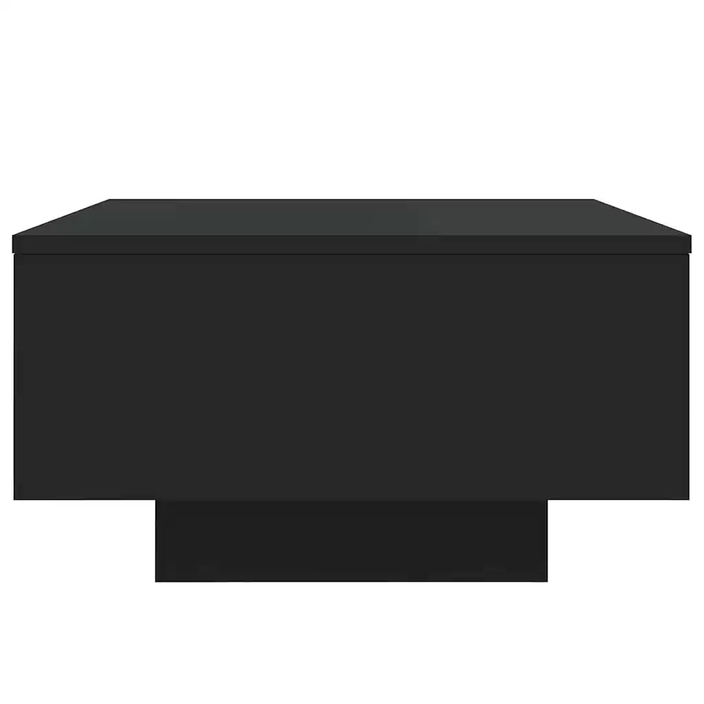 Tavolino da Soggiorno con Luci LED Nero 55x55x31 cm 836575