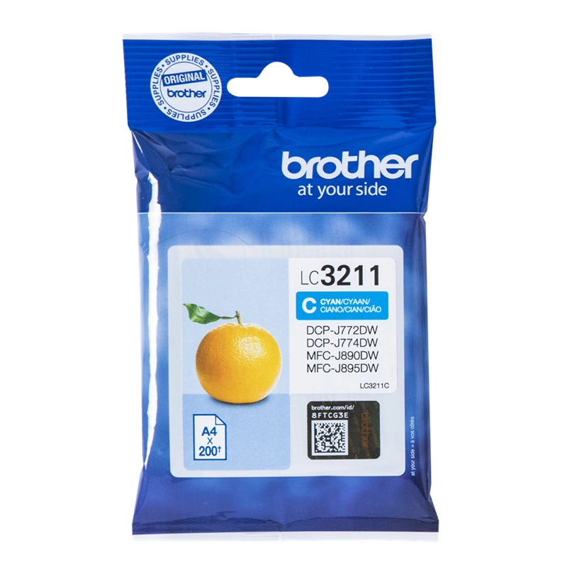 Brother LC3211C cartuccia d'inchiostro 1 pz Originale Resa standard Ciano