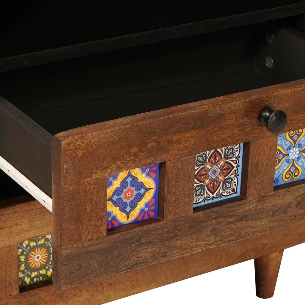 Armadio da Notte con cassetto Marrone 50 x 33 x 62 cm