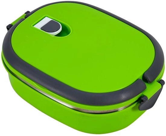 Lunchbox termica per pasti caldi, termica, flacone per pasti caldi, termico, contenitore per pasti caldi, rottura di corrosione, conservazione alimentare isolata, pasto, pranzo, 1 livello, verde