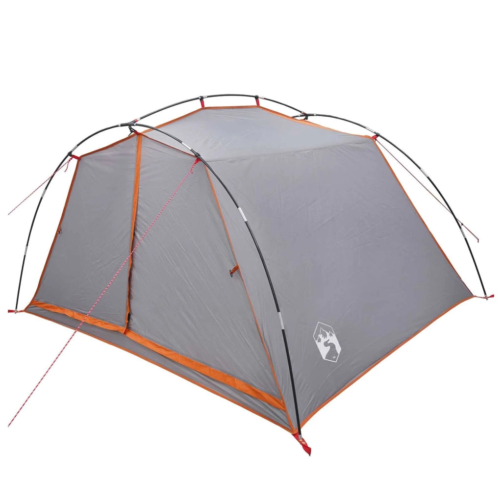Tenda a tunnel Grigio e arancione 4 persone