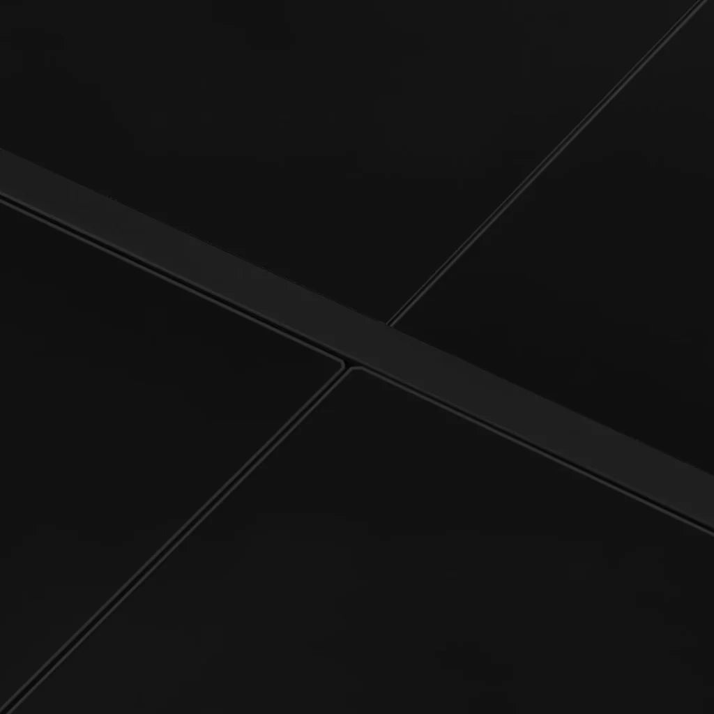 Tavolo da Giardino | Tavolino da esterno 130x130x72 cm Nero in Acciaio e Vetro