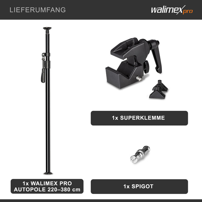 Autopole 220-380 cm incl. supermorsetto