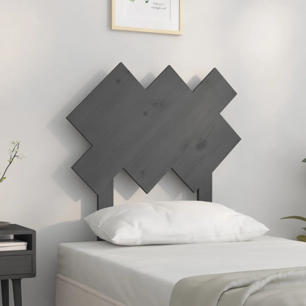 Testiera per Letto-Testata-Testiera Decorativa Bianca 72,5x3x81 cm Legno Massello di Pino