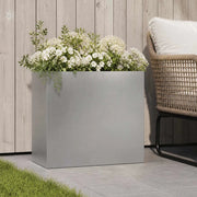 Vaso da giardino Argento 50 x 20 x 40 cm Acciaio Inox 8005450