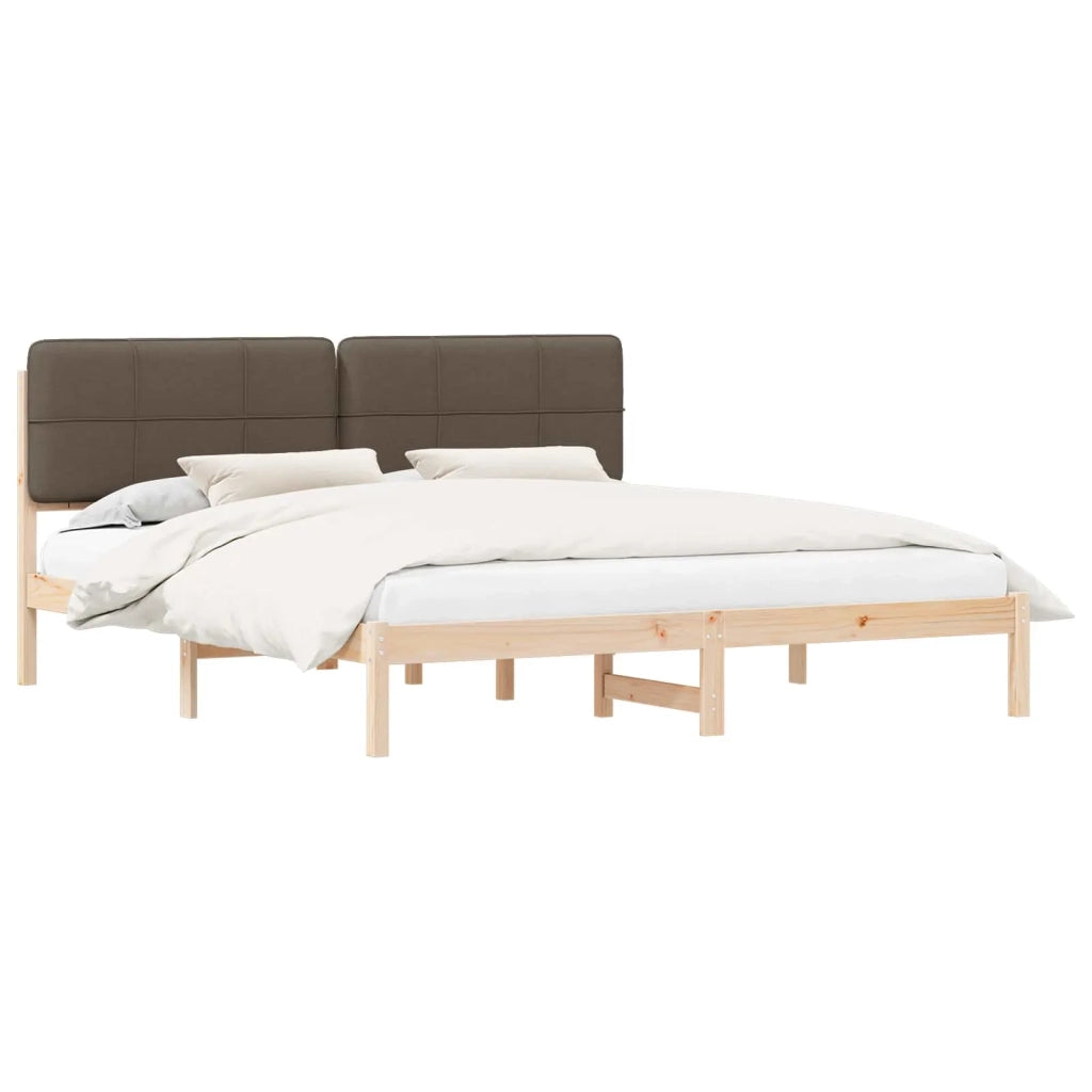 Letto con Testiera Rivestita Talpa 200 x 200 cm Pino massello 3405570