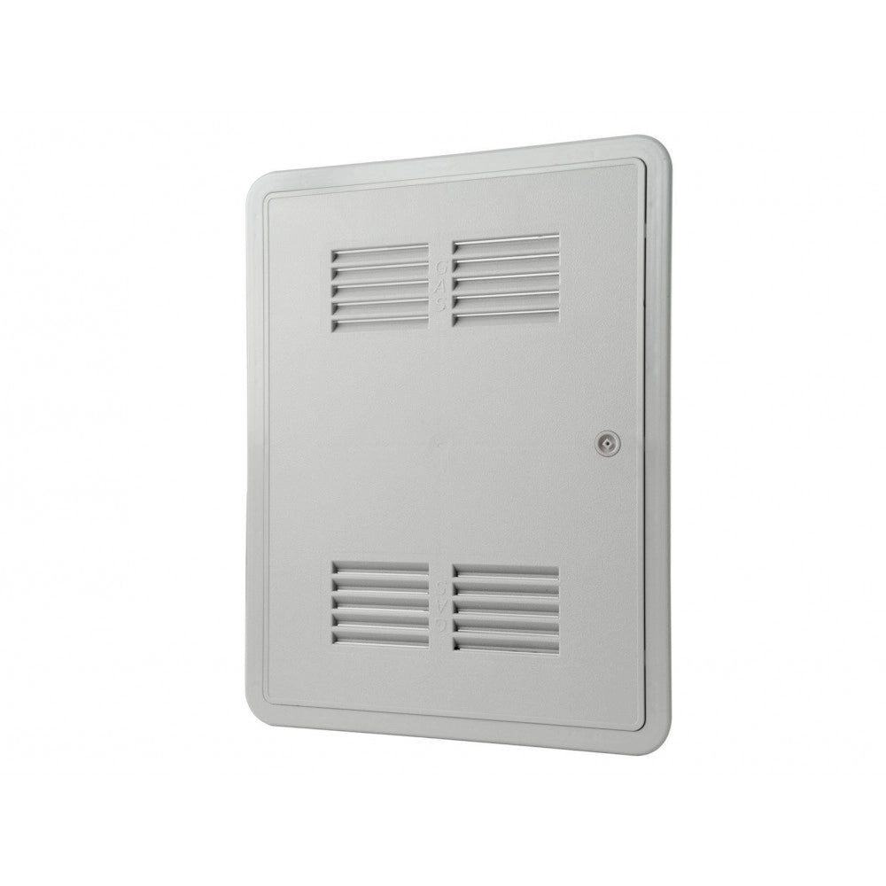 Sportello portello porta per gas in abs grigio l 450 x h 650 x p 22mm per ispezione