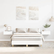 vidaXL Giroletto senza Materasso Bianco 135x190cm in Legno Multistrato