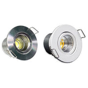 Trade Shop - Faretto 1 Led Cob Incasso 3 Watt 270lm Orientabile Luce Calda Fredda Naturale -