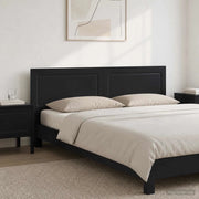 Testiera da Muro UTRECHT Nero Legno ingegnerizzato 897806