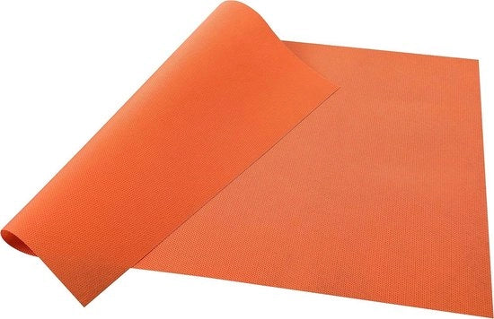 Piatto di tessuto non tessuto legato - Resistente all'abrasione idrorepellente e lavabile - Dimensione 30x40 - Prodotto in Francia - Pacchetto da 100 piatti - Arancione