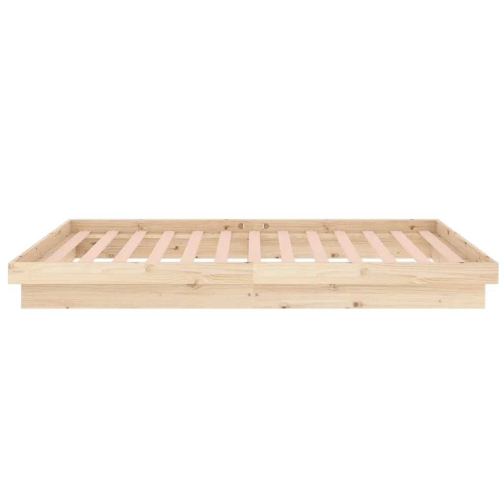 Letto singolo | Letto per adulti | Giroletto in Legno Massello 90x200 cm