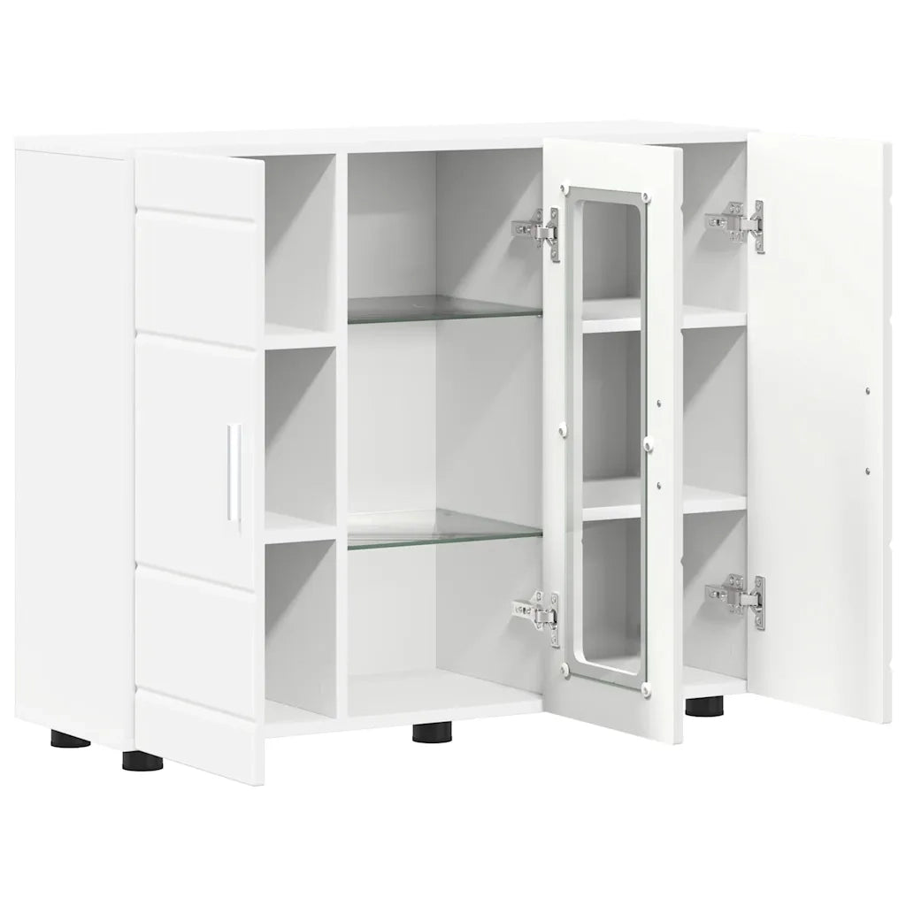 Credenza-Buffet-Armadio da cucina Bianco 55,5 x 29 x 100 cm Legno multistrato