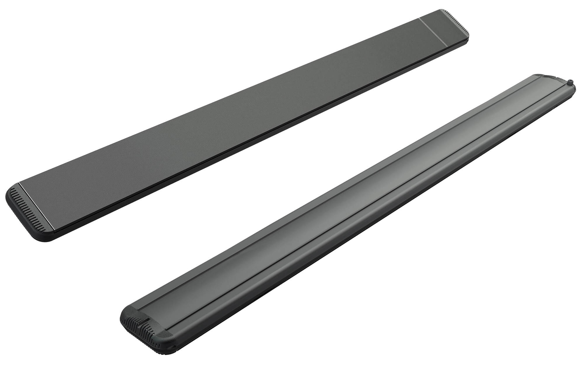 Stufa Elettrica ad Infrarossi 211x20,1x5,8 cm da Soffitto 3200W in Alluminio Dimmerabile Moel Hot-Top Nera