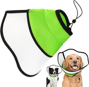 Cone per Cani - Verde, XL (Circunferenza del collo: 48-53 Cm) - Muilkorven - Protezione per Cani - Cappuccio per Cani - Protezione per il Collo dei Cani - Protezione per Cani - Cappuccio per Cani - Verstilabile - Per Gatti e Cani