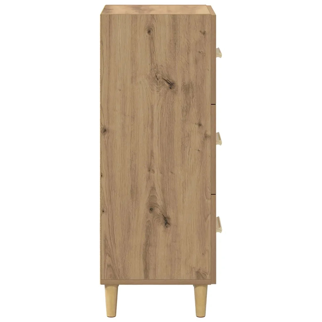 Credenza-Buffet-Armadio da cucina rovere artigianale 34.5 x 34 x 90 cm Legno multistrato