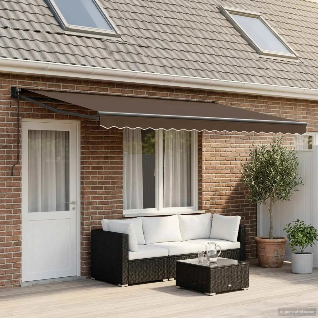 Telo di ricambio per tenda da sole Tortora 431 x 295 cm 964761