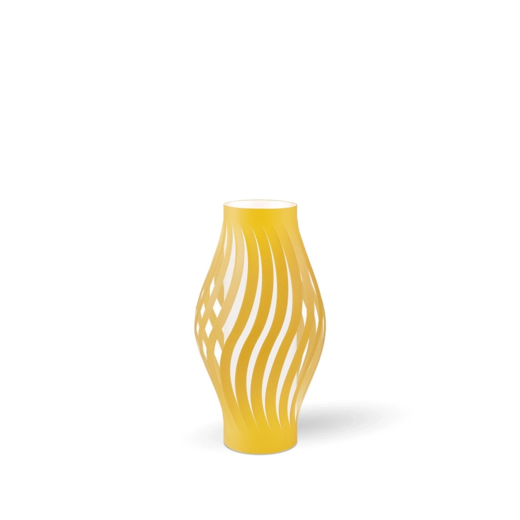Lampada Da Scrivania Moderna Helios Polilux ® Ocra Pastello 1 Luce E27 H40Cm