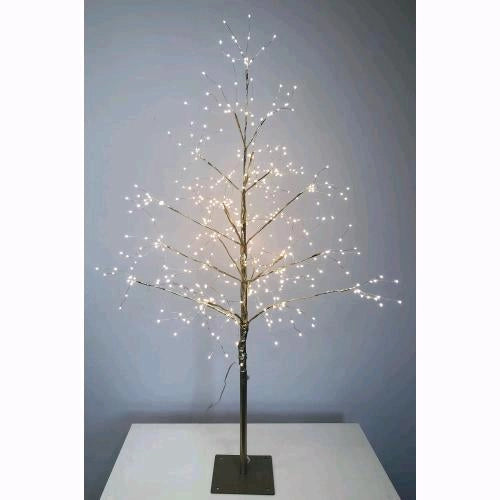 Albero di Natale LED 495 Nanoled Luce Calda Altezza 120 cm Struttura metallo dorato D2921