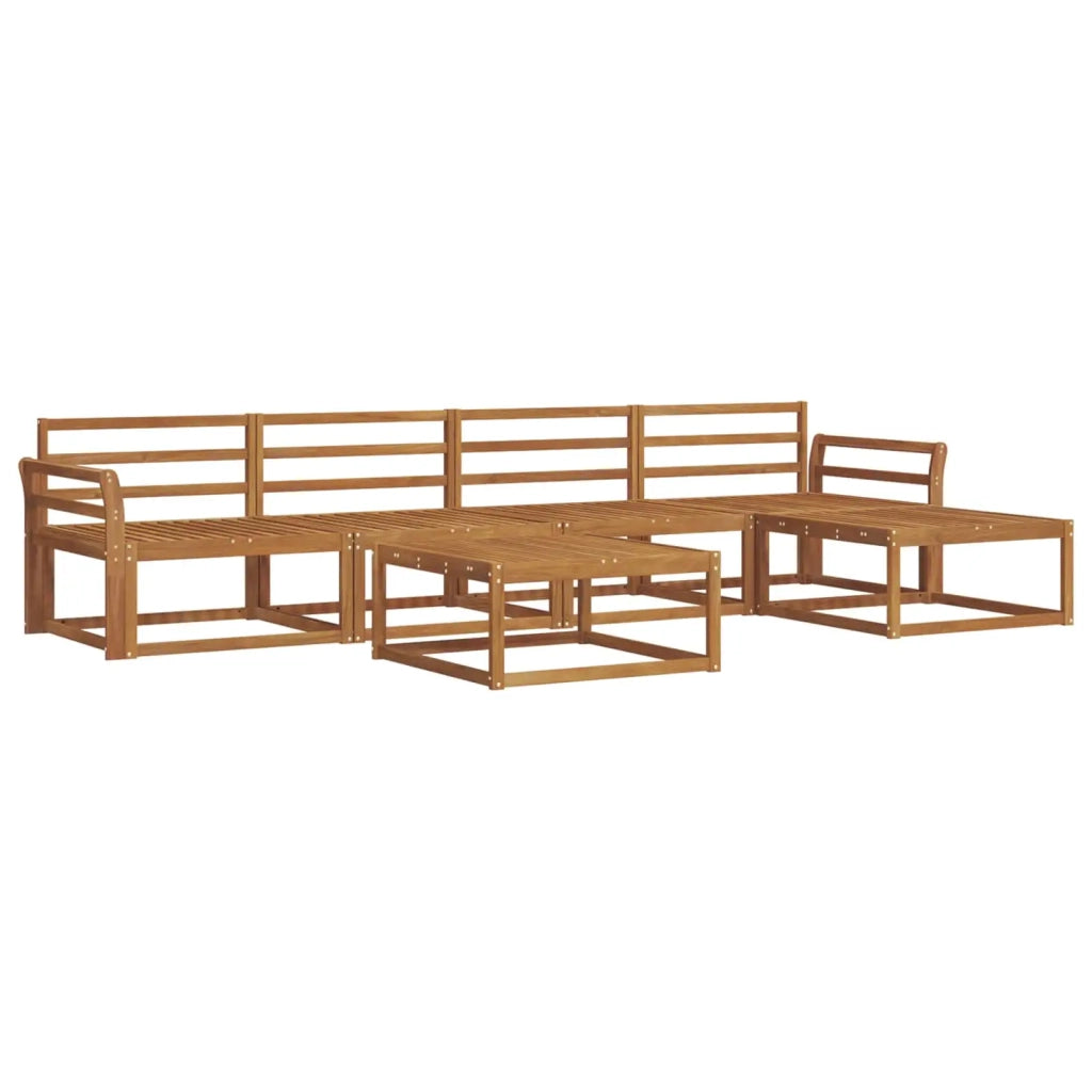 Set di divani da esterno 6 pcs Naturale