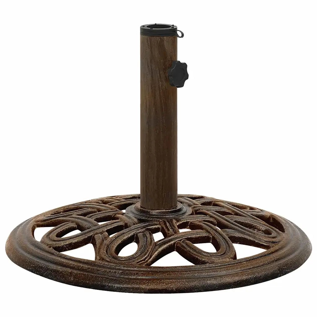 Base per ombrellone-Supporto per ombrellone Bronzo 40x40x32 cm in Ghisa