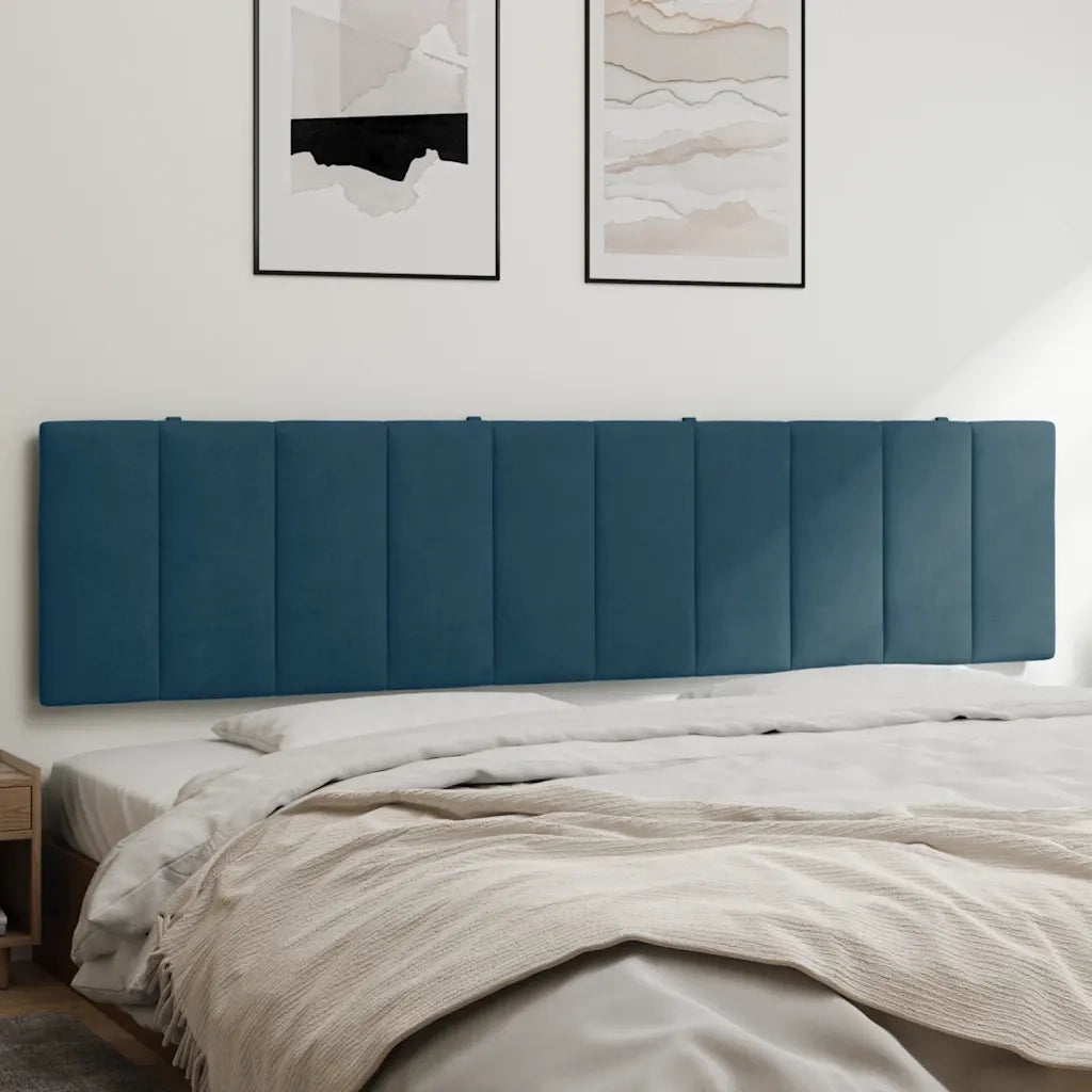 Cuscino Testiera Hanko Blu 200 cm in Velluto CFW4660771