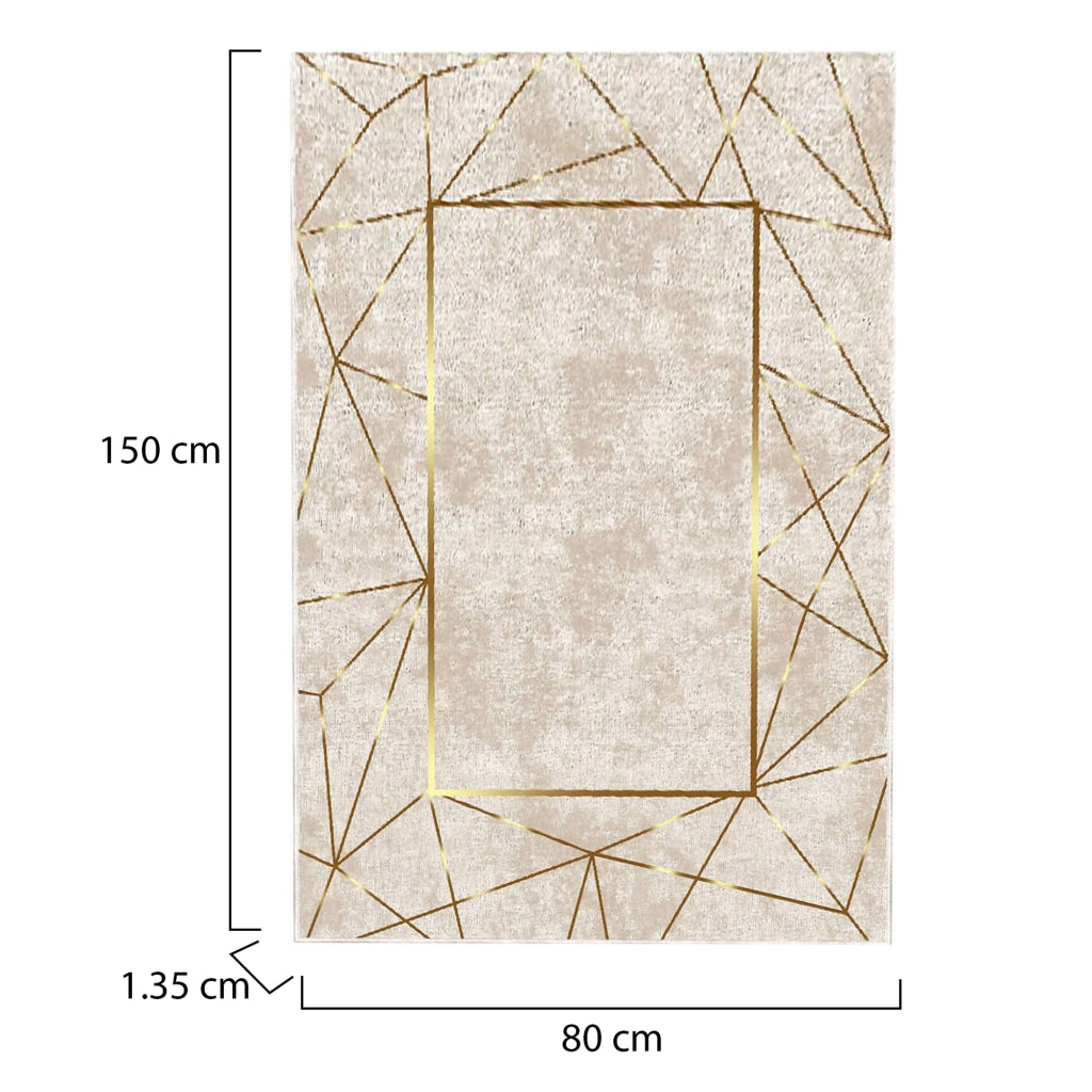Vermilion, Tappeto Materiale Struttura in Velluto, 150x80 cm Multicolore
