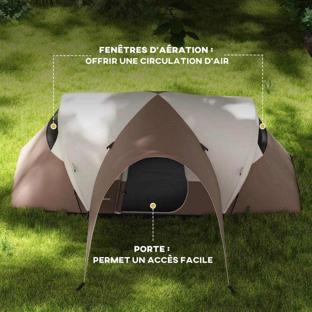 Tenda da campeggio 5-6 persone ¨C zephmum ¨C Impermeabile, ventilata, 550x300x198 cm
