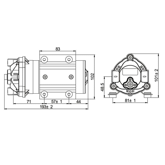 Naturewater Pompa booster 50 GPD Pompa a membrana per sistema a osmosi inversa
