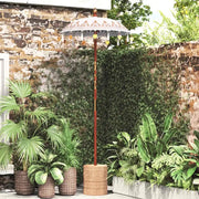 vidaXL Parasol Balinese Crema (90-100) x 260 cm