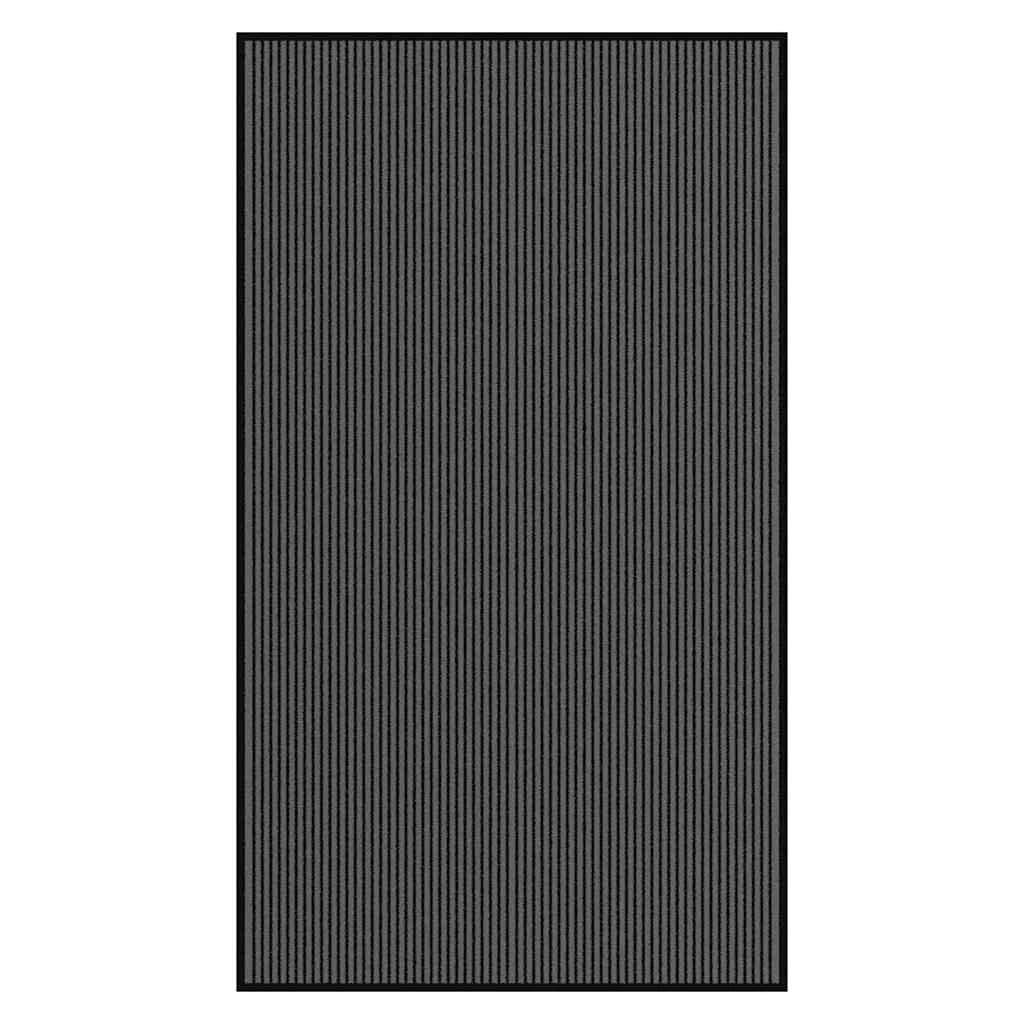 Zerbino flessibile e antiscivolo a righe per uso interno ed esterno 115 x 200 cm PP nero 02_0058143
