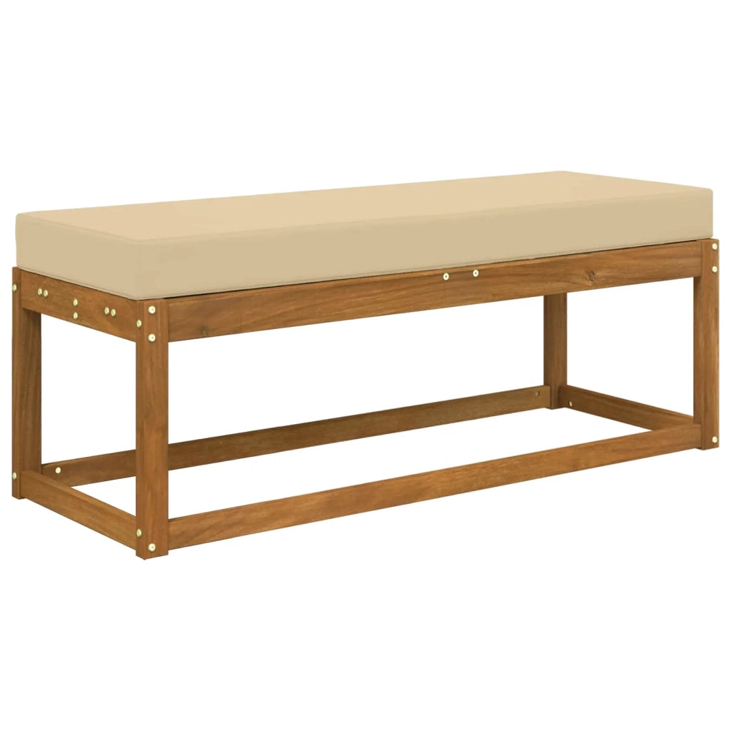 Cuscino da Sedia Esterno Beige 115 x 40 x 8 cm 100% Poliestere