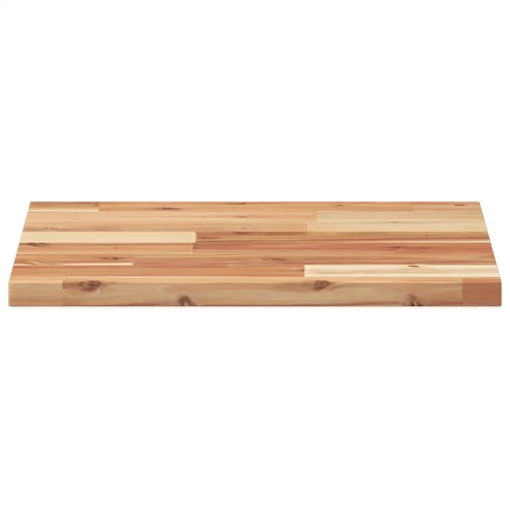 Piano Tavolo | Superficie Tavolo | Piano Scrivania Quadrato 40x40x2 cm in Legno Massello di Acacia