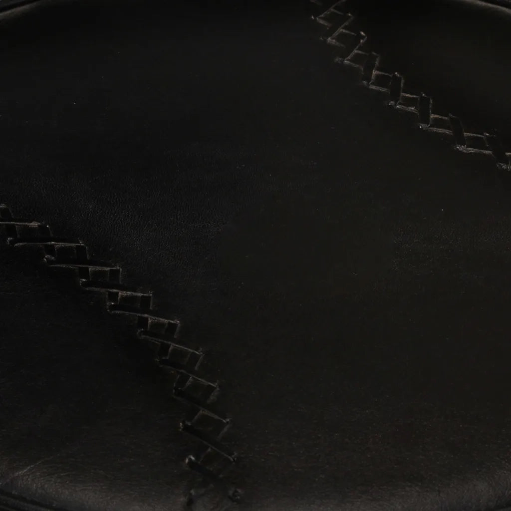 Sgabelli da Bar 2 pz Neri in Vera Pelle di Capra 338216