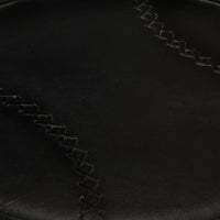 Sgabelli da Bar 2 pz Neri in Vera Pelle di Capra 338216