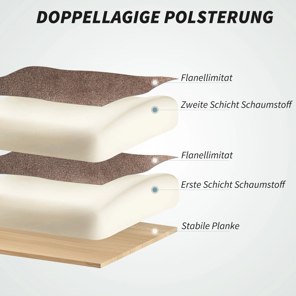Sedia da Ufficio Ergonomica con Poggiapiedi ¨C Xylo ¨C Tessuto Morbido Beige Chiaro