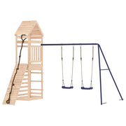 Altalene per parco giochi all'aperto scivolo altalene robuste giochi da giardino 316 x 257 x 264 cm legno di pino massiccio 02_0004954