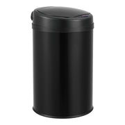 Pattumiera Automatica 30 L, Bidone Cilindrico in Acciaio Inox (AxØ) 50,5 x 30,5 cm Coperchio con Sensore di Movimento e