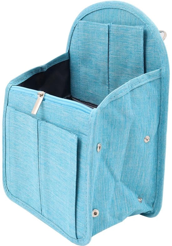 Organizzatore da viaggio 20x28x12cm - Organizzatore di borsa in borsa Opvoluto organizzatore della spalla per uomini e donne Blu