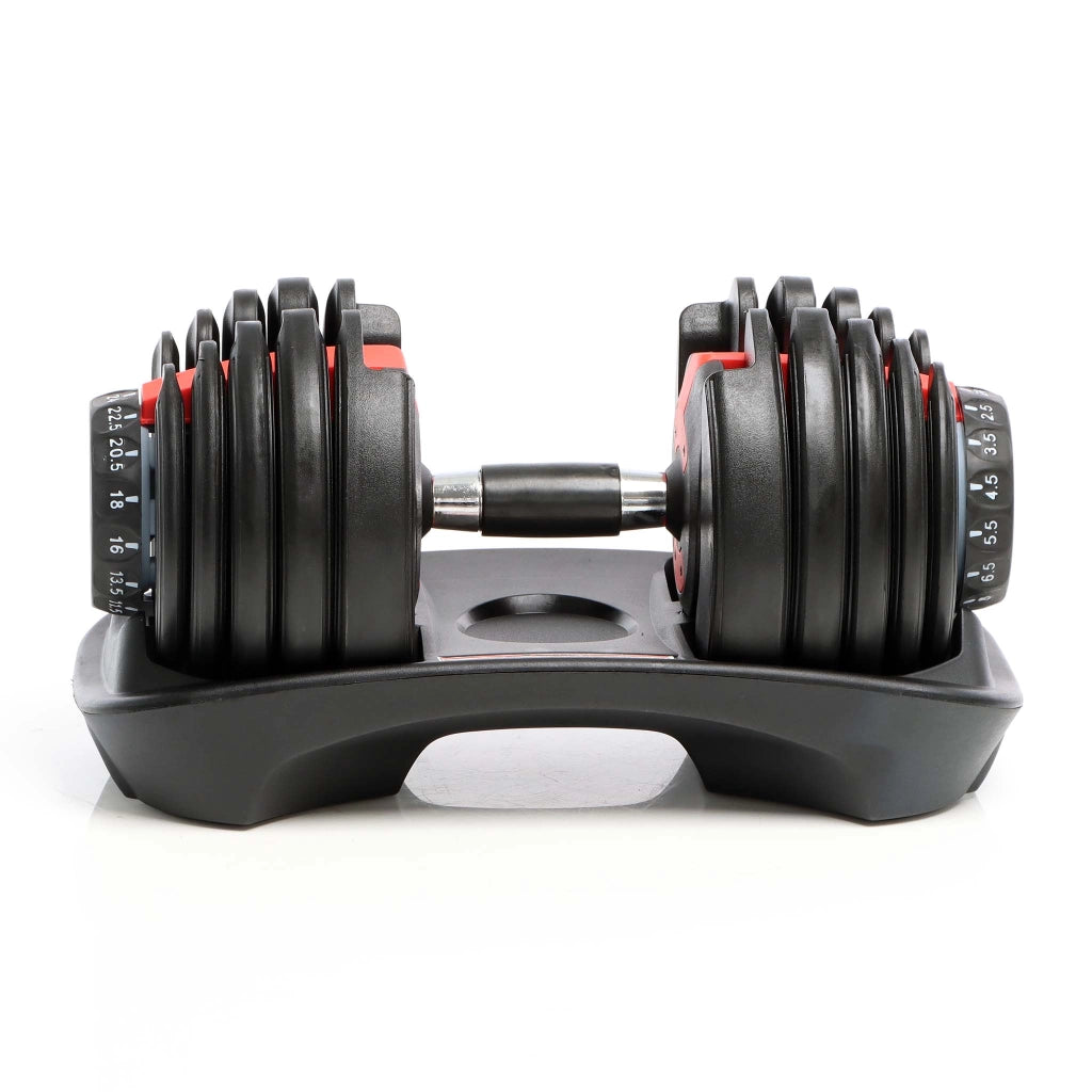 LUXTRI Manubrio regolabile max 24 kg con meccanismo girevole, per fitness allenamento forza