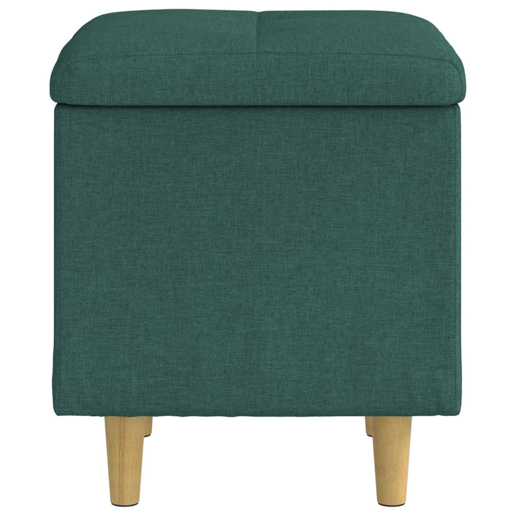 Pouf contenitore Verde Scuro 40 x 40 x 45 cm Tessuto