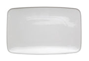 Vassoio rettangolare in Porcellana Bianco Touch me 37 x 24 x 2,5 cm