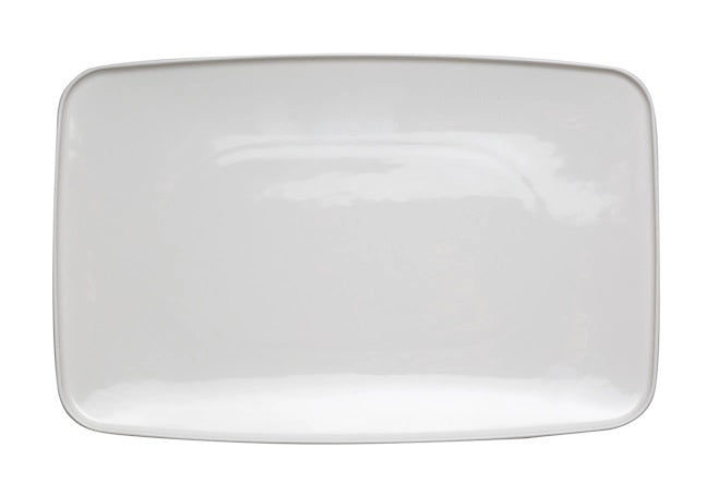 Vassoio rettangolare in Porcellana Bianco Touch me 37 x 24 x 2,5 cm