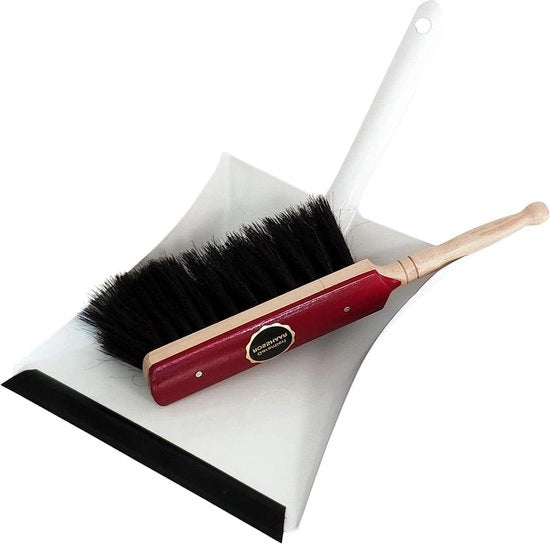 Set di spazzole per capelli di cavallo spazzola a mano set di accessori per pulizia spazzola a mano paletta spazzola a mano set di spazzole per pulizia spazzola a mano - Made in Germany