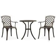 Set da Bistrot 3 pz in Alluminio Pressofuso Bronzo cod mxl 43210