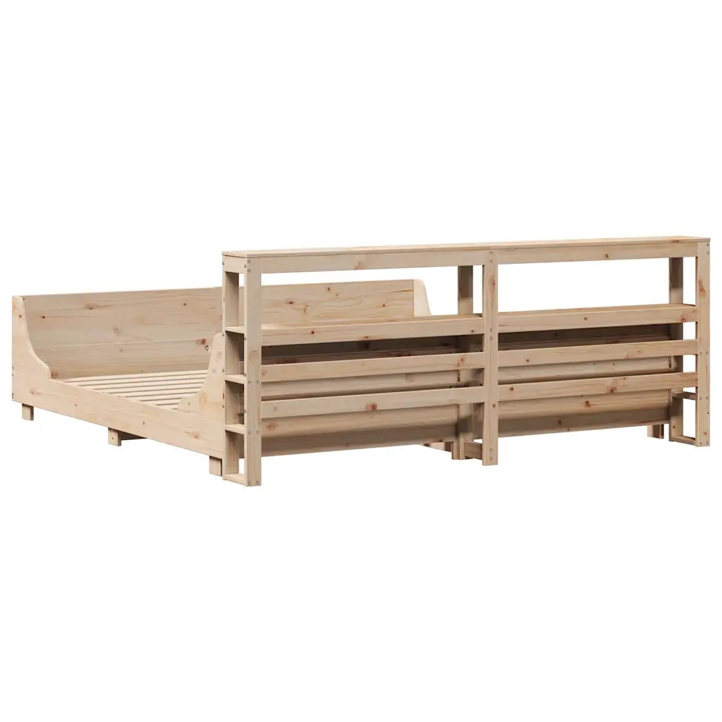 vidaXL Letto senza Materasso 200x200 cm in Legno Massello di Pino