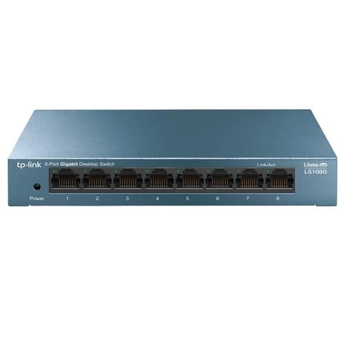 Tp-link ls108g non gestito gigabit ethernet (10/100/1000) blu