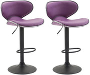 Set 2x Sgabelli LAS VEGAS V2 in similpelle viola,nero